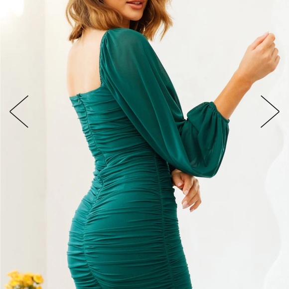NEW without tag MOJITO NIGHTS DRESS DARK GREEN from Princess Polly - Picture 7 of 7